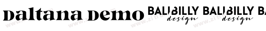 Daltana Demo字体转换